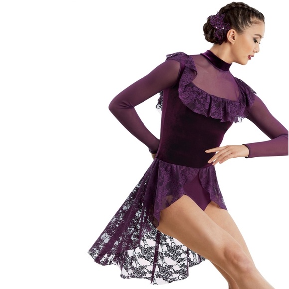 Weissman Other - It's Okay Ruffle Unitard Dance Costume